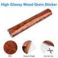 Glossy Car Sticker Waterproof Internal Adhesive DIY Film Wood Grain