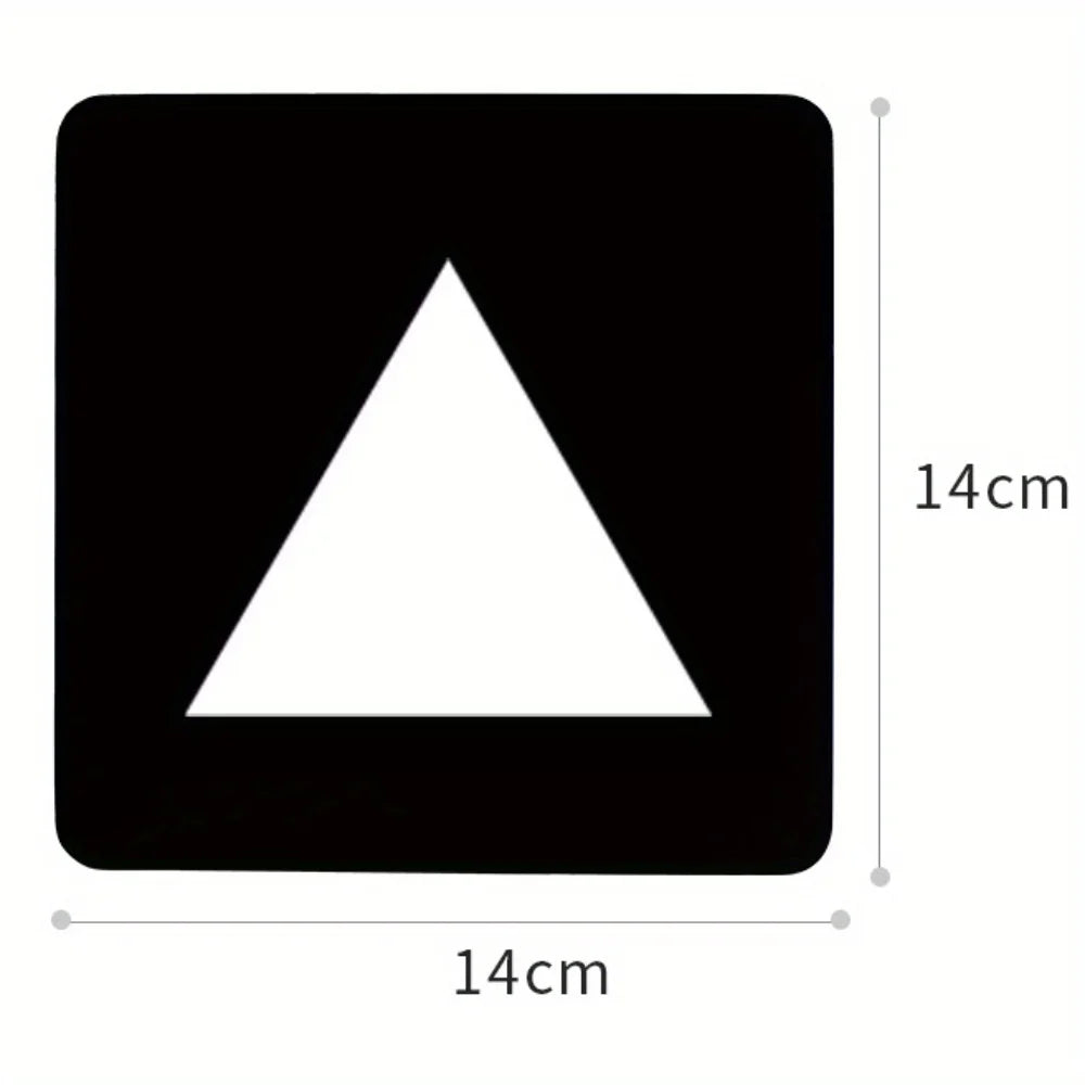 VISUAL CARDS Baby Early Education Training Card Baby Visual Stimulation Black and White Card Tracking Laraca Color Card Zpaxo