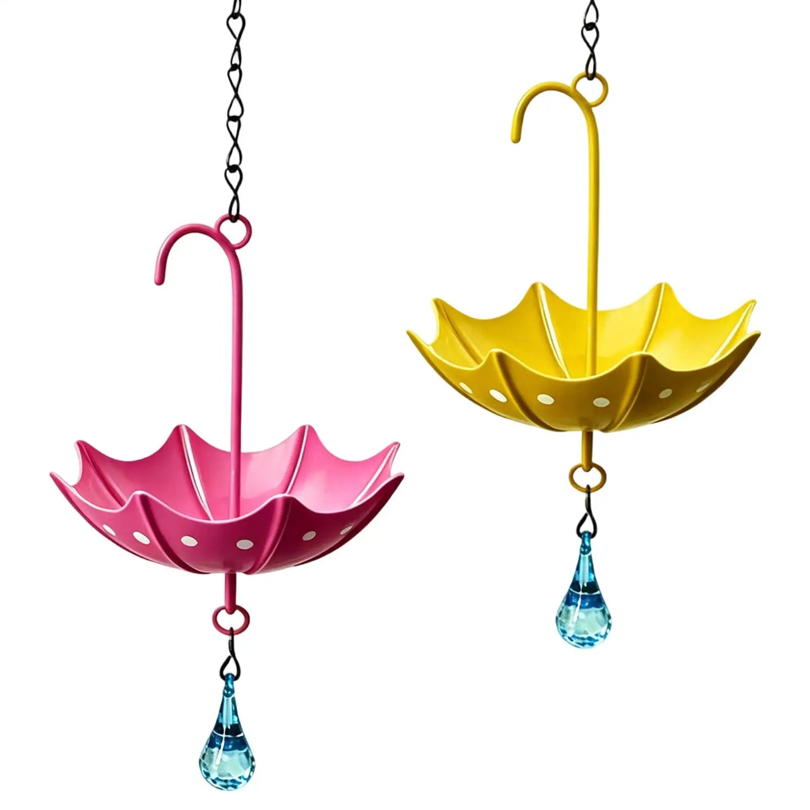 Umbrella Hanging Bird Bath & Hummingbird Feeder for Garden Hanging Bird Bath Zpaxo