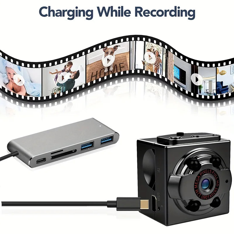 Mini Camera HD 1080p Portable Small Cam Night Vision Motion Detection