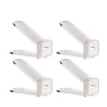 New 4PCS Adjustable Double-layer Shoe Holder and Shoe Cabinet for Household Use, Storing Plastic Shoe Racks To Save Space Zpaxo cream 4pcs