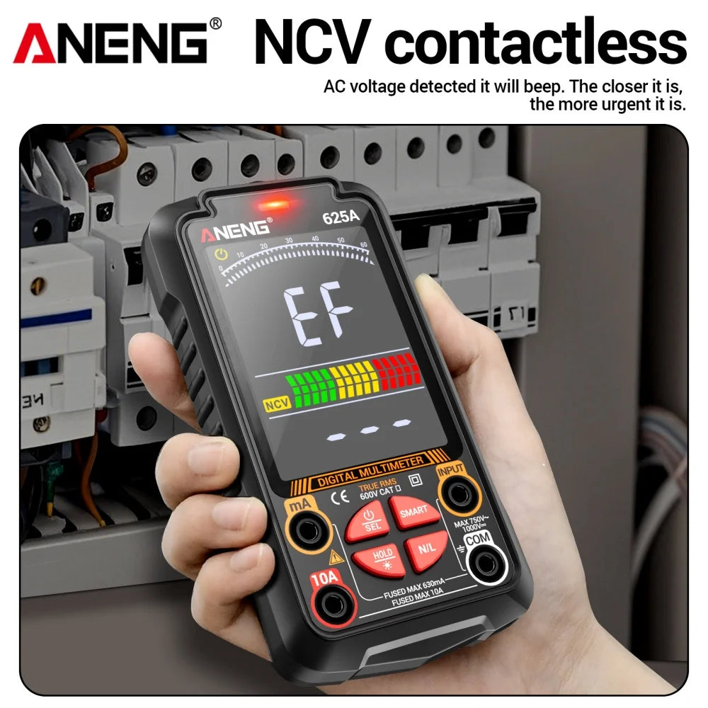 ANENG 625A Professional Multimeter Smart Anti-burn Tester AC DC