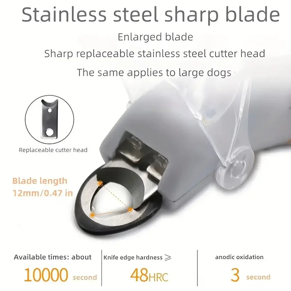 LED Light Dual-Sided Pet Nail Clippers for Cats And Dogs 5x Magnification Easy Nail Trimming Tool for Your Furry Friends Zpaxo