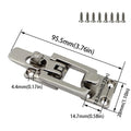 Lockable Door Lock Catch Silver Finish Anti-Rattle Design Anti-Rattle Fastener Marine Grade Marine Hardware Marine Application Zpaxo With screws