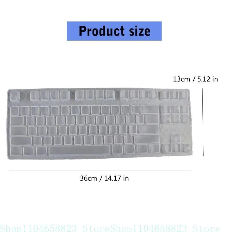 Silicone Keyboards Cover Skin Protectors for V500Pro Wireless Mechanical Gaming Keyboards Desktop Zpaxo
