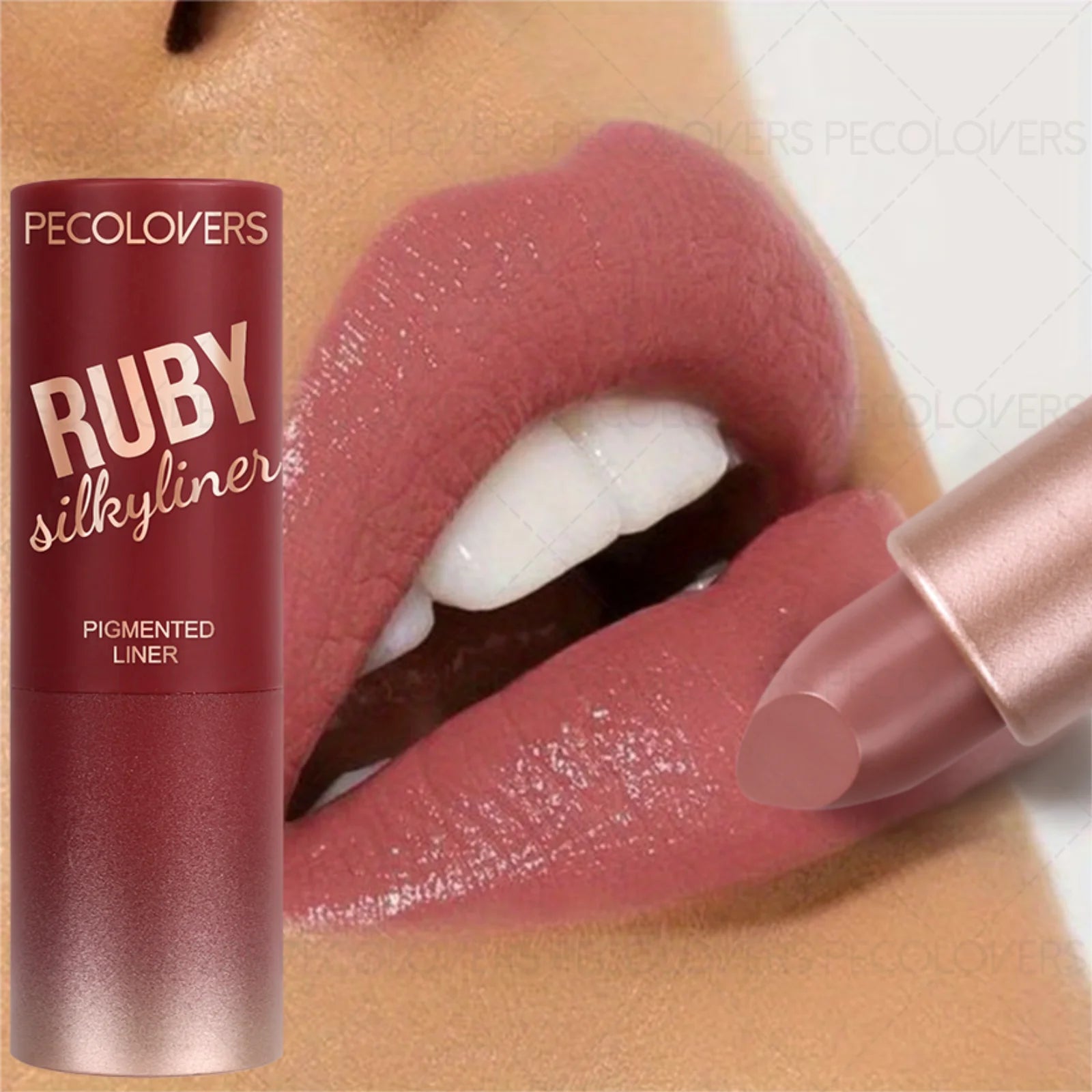 1PC Natural Matte Long-lasting Lipstick, Waterproof Non-stick Cup, Non-drying, Red Color, Perfect Holiday Gift for Girls Zpaxo