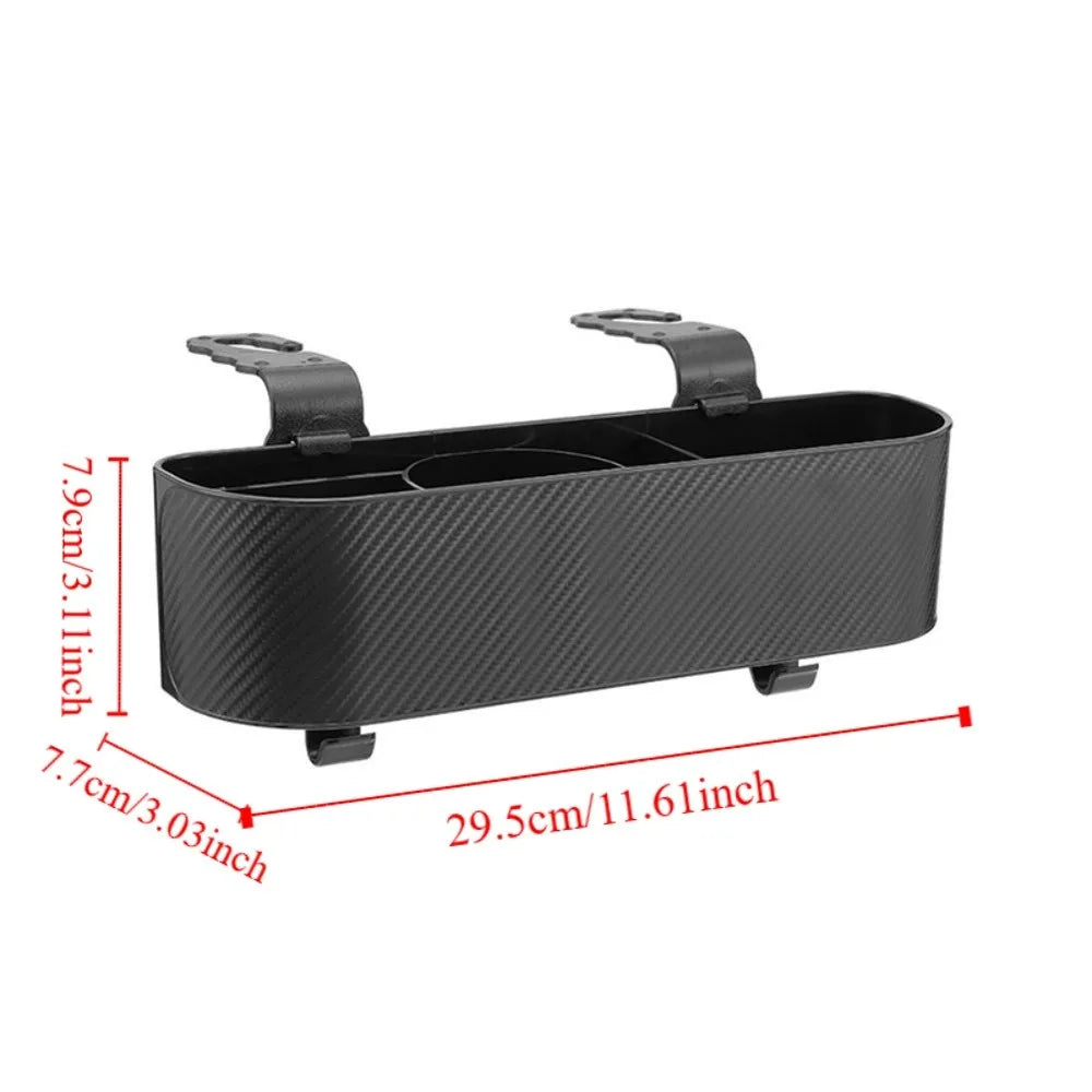 With Hooks Car Seat Storage Box Partitioned Waterproof Car Interior Cup Holder Multifunctional Large Load Bearing Zpaxo