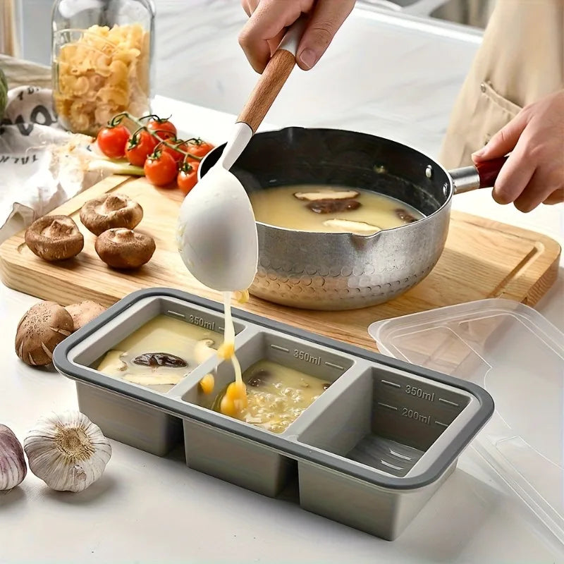 Extra Large Square Food Storage Container Leakproof Flip Lid