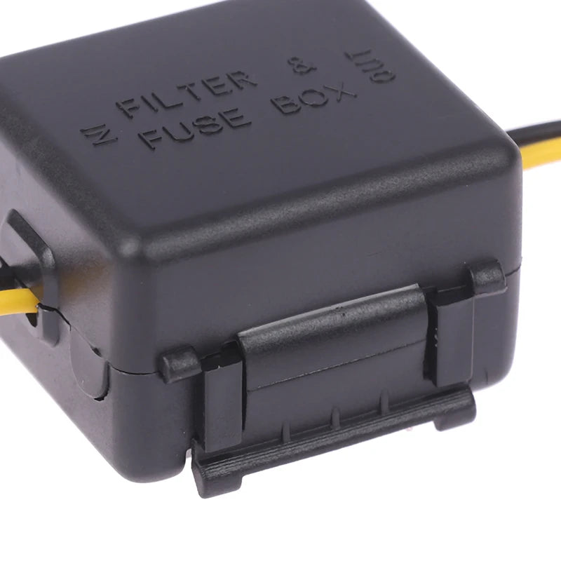 Vehicle Power Filter Radio Interference Eliminator Relay Capacitor Zpaxo Black