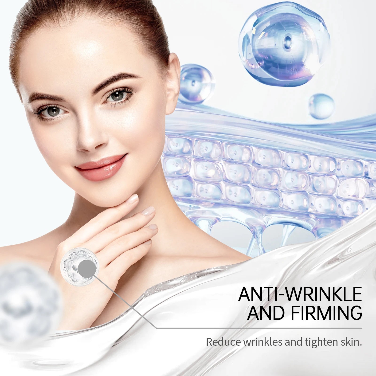 Facial Microneedle Roller Set 0.25mm Skincare Tool with Hyaluronic acid Moisturizing Serum for Deep Hydration Lock Moisturizer Zpaxo