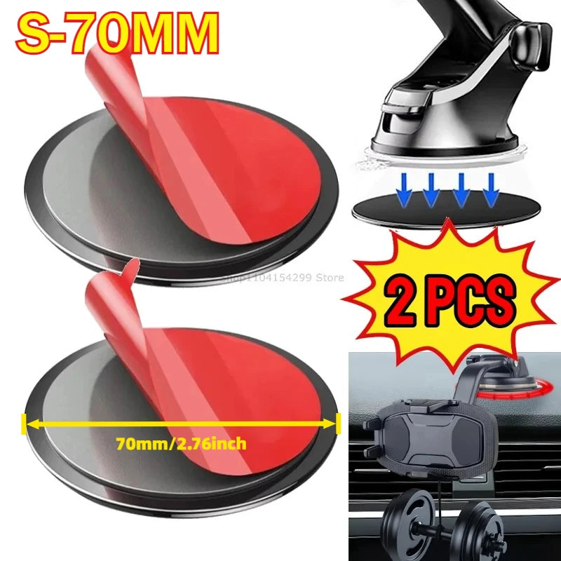 70/80mm Double-Sided Adhesive Pads Dashboard Mounting Disk Set for Car Dash Cam GPS Holders Suction Cup Phone Holder Stands Zpaxo S-70MM-2PCS