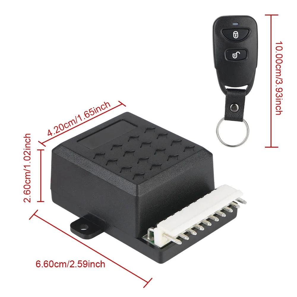12V Universal Car Keyless Entry Central Locking Remote Control Wire