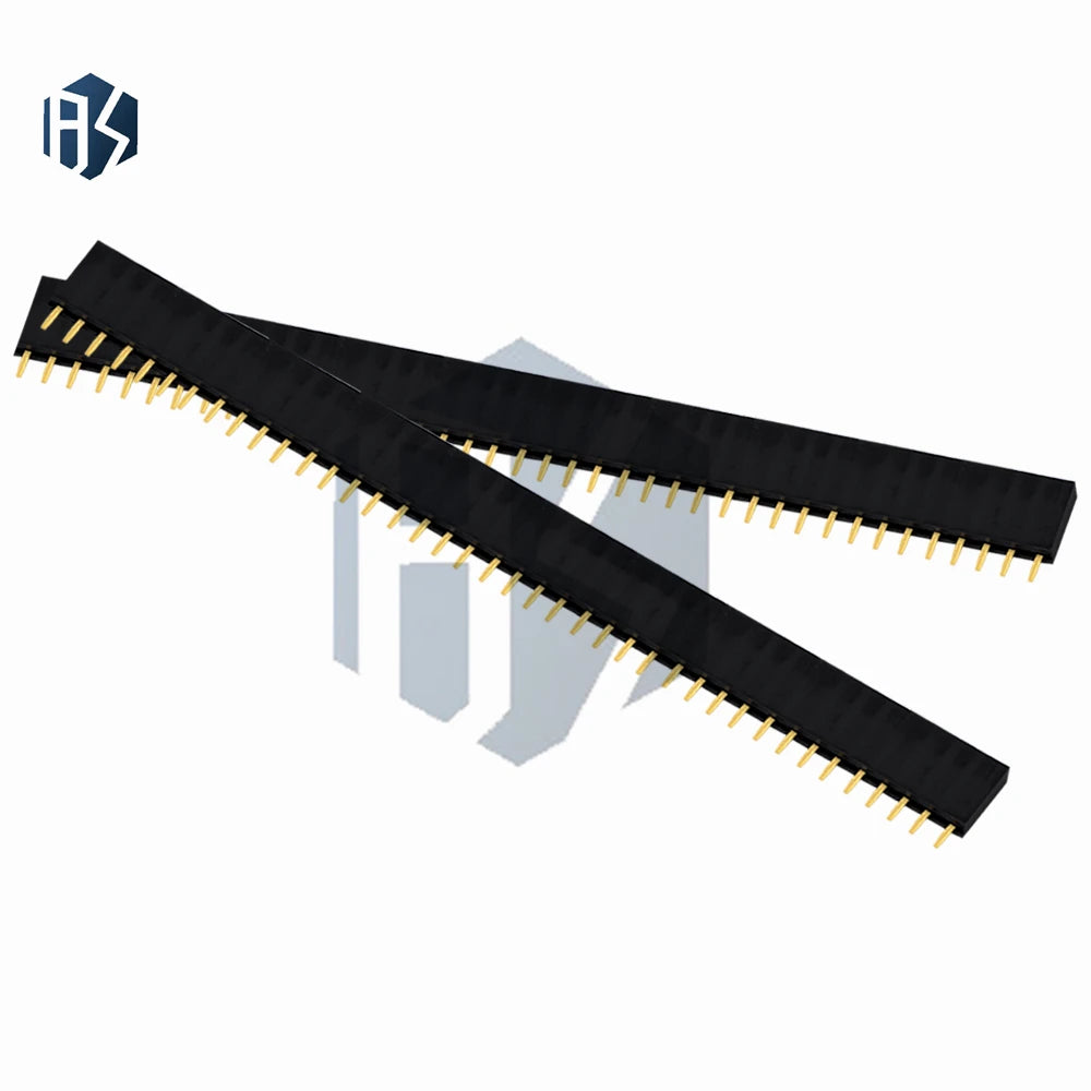 10 Single Row Straight 40-Pin Female Pin Header Pitch Electronics PCB Zpaxo