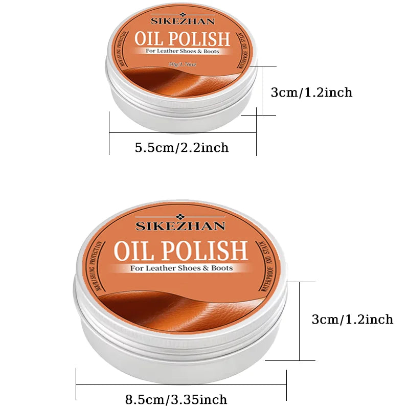 Finest Leather Shoe Polish Oil – Premium Shoe Care Cream for Leather Shoes and Boots, Nourish Restore Shine Waterproof & Protect Zpaxo