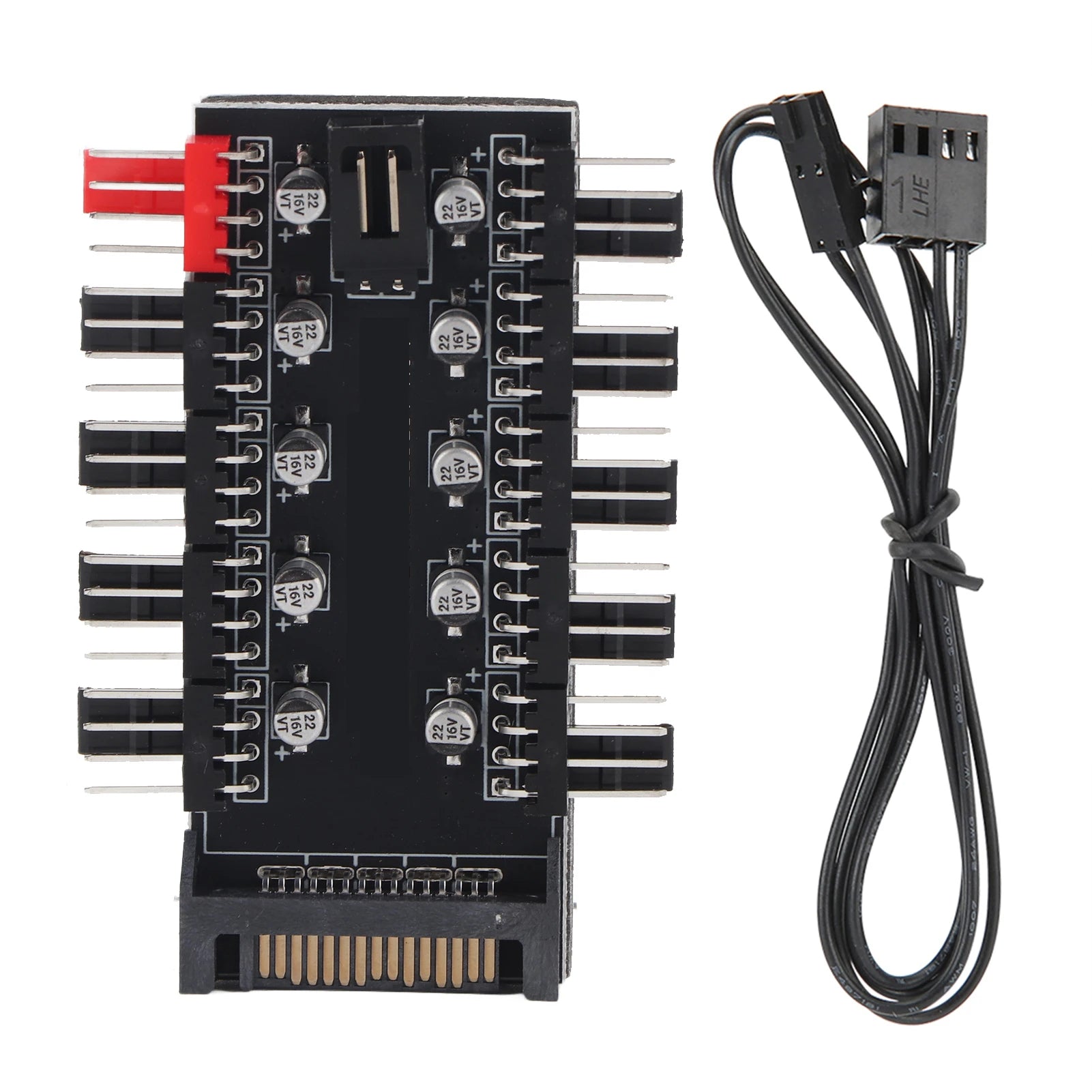 CPU Cooling Hub Chassis Fan Computer Tempreture Regulator 4pin Case