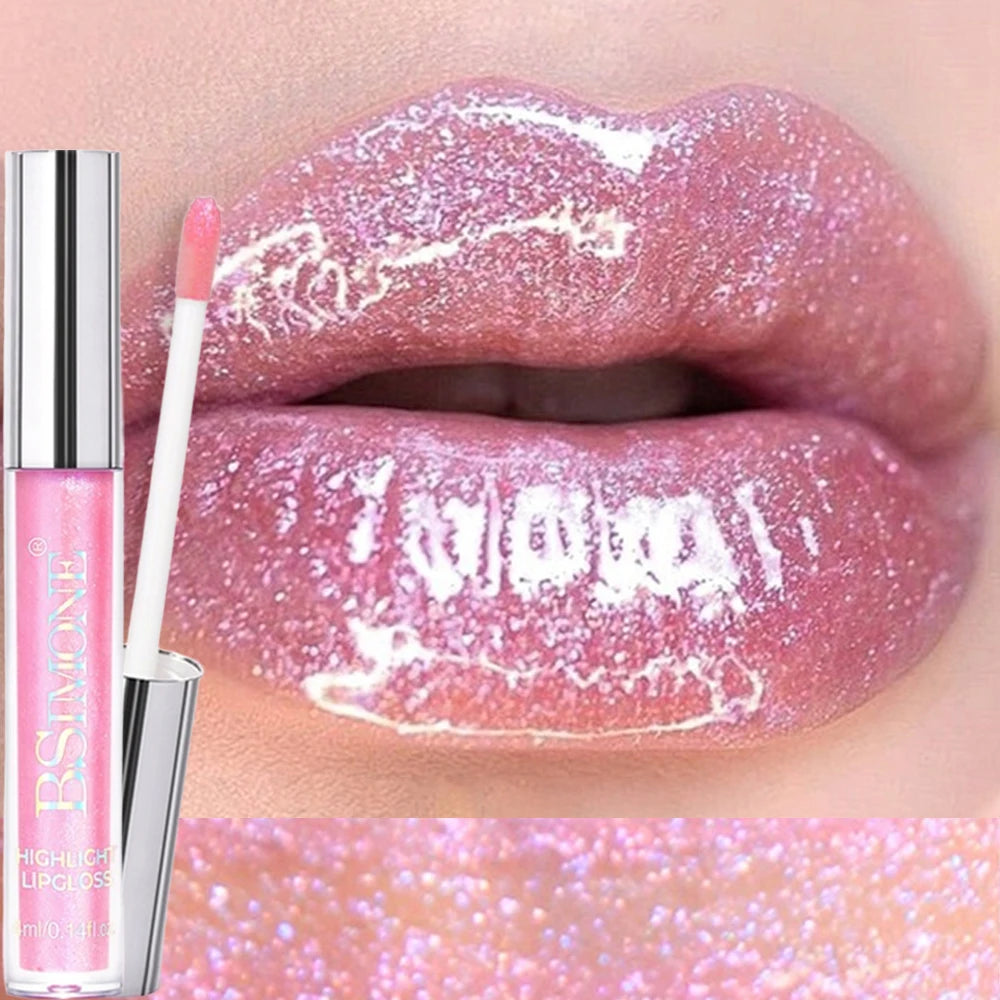 6 Colors Diamond Glitter Lipgloss Makeup Metallic Shimmer Moist Liquid Lipstick Pearl Lip Glaze Jelly Tint Sexy Shiny Cosmetics Zpaxo 01
