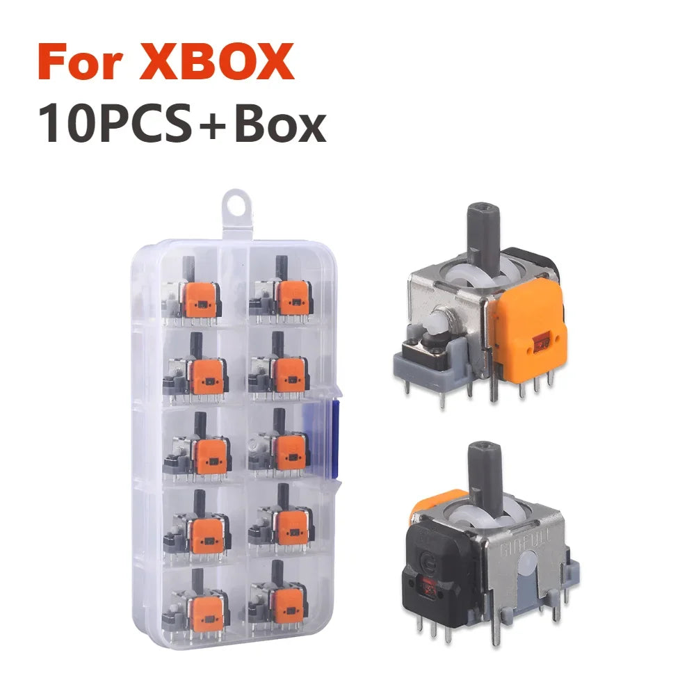 10-2Pcs 3D Hall Effect Joystick Module for XBox/Switch/PS4/PS5 Repair Parts Joystick Module Controller No Drifting Thumbsticks Zpaxo For XBOX 10PCS