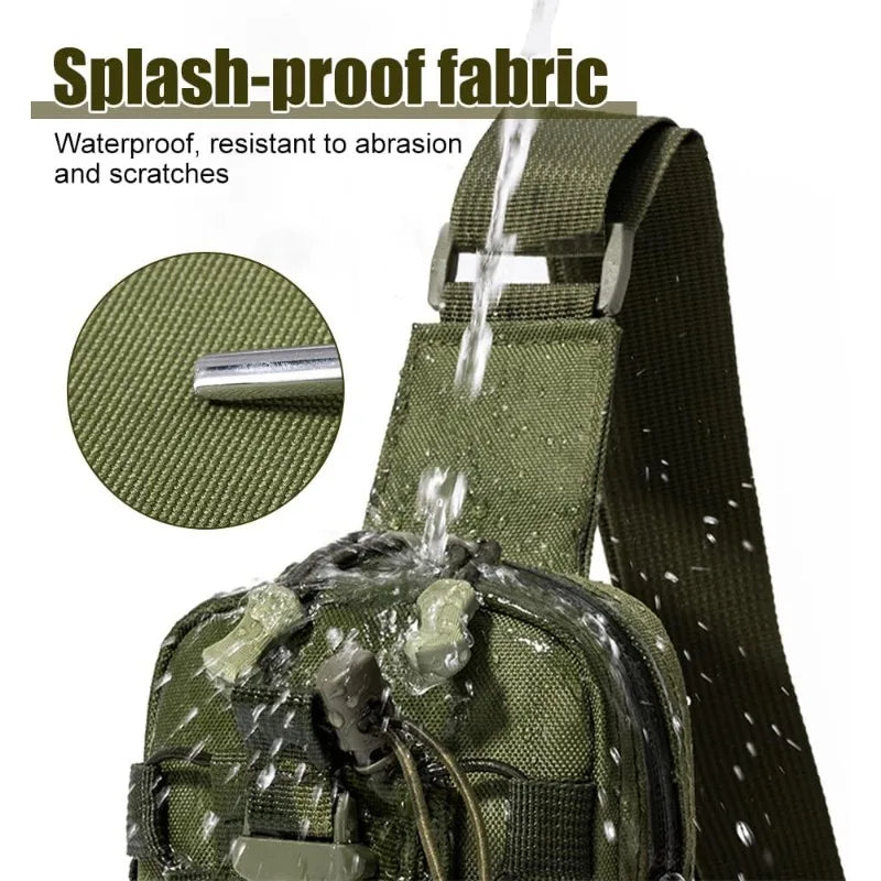 Tactical Waist Bag – Crossbody Chest & Water Bottle Carrier