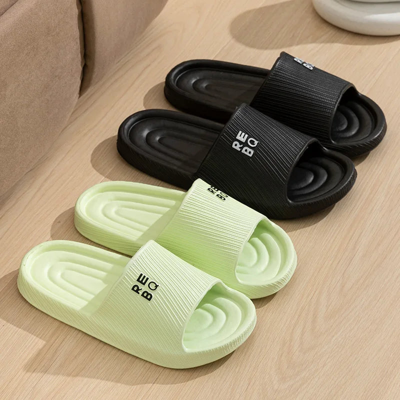 SHAJI Unisex Couple Cloud Slides Summer EVA Non Slip Slippers