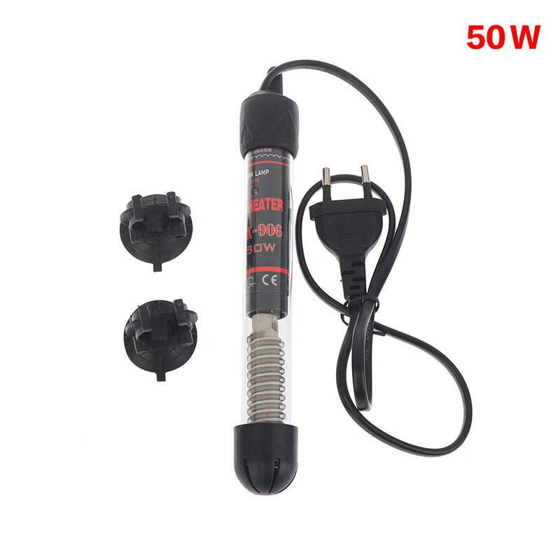 EU Plug Adjustable Temperature Thermostat Heater Rod Glass Aquarium Zpaxo EU 50W