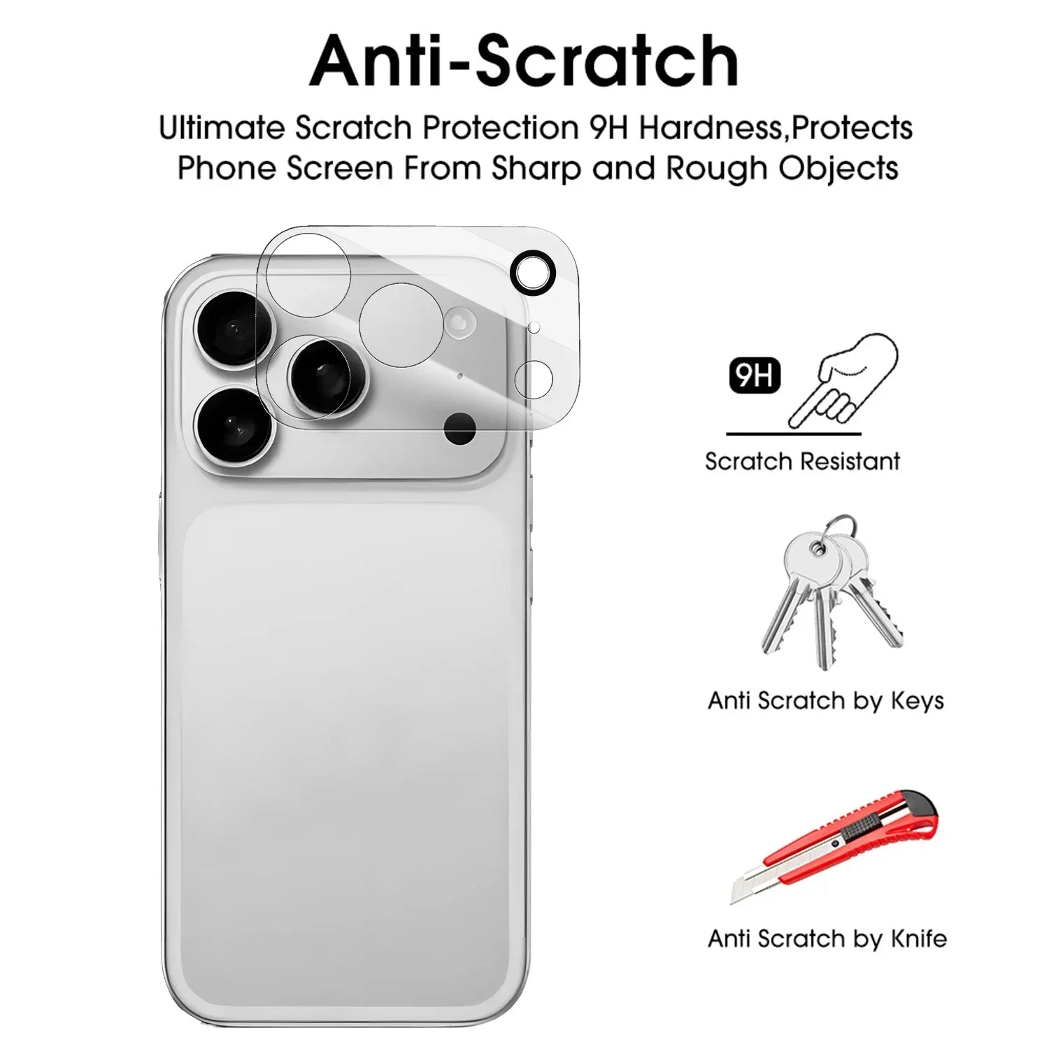 3D Camera Lens Back Glass Protector Apple Iphone 17 Max Tempered
