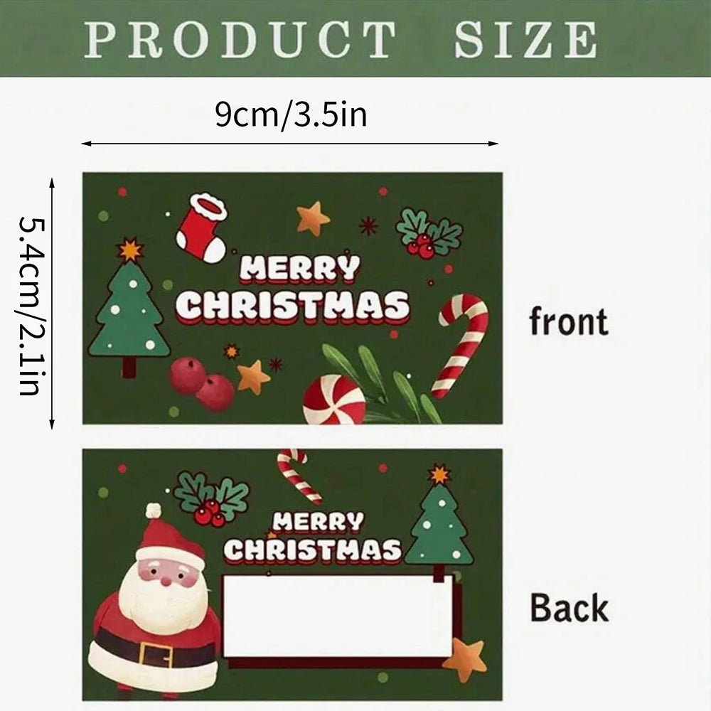 30Pcs Christmas Scratch Off Cards Santa Claus Christmas Tree Party Favors DIY Games Supplies Gift Vouchers Zpaxo