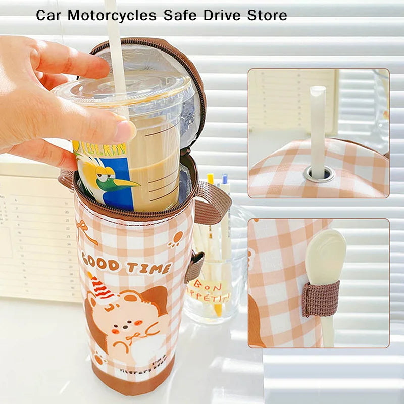 CMNew Milk Tea Tote Bag Heat Preservation Eco-friendly Handbag