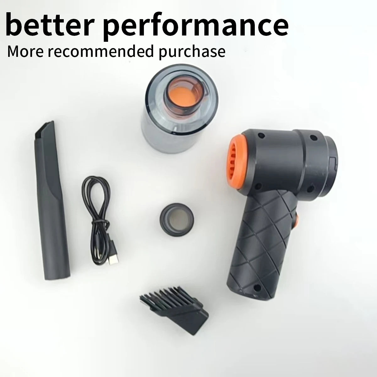 1 Powerful Handheld Vacuum Cleaner, Cordless Vacuum Cleaner for Both Car and Home Use, 3-in-1 Rechargeable Powerful Handheld Vacuum Cleaner, Compact and Wireless, with Strong Suction, Suitable for Cleaning Homes, Cars, and De Zpaxo GRAY