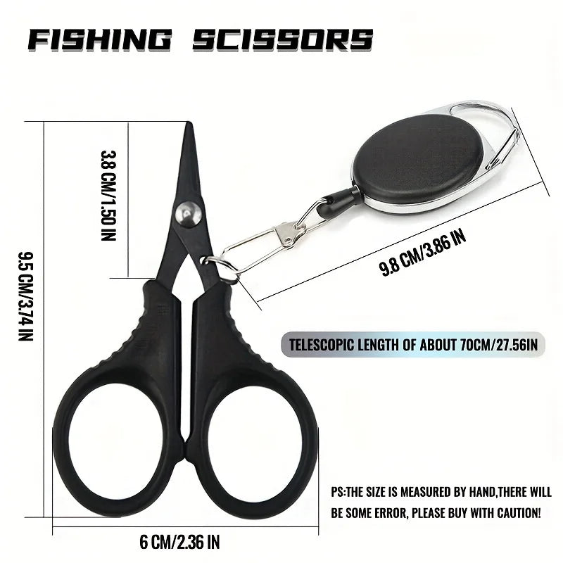 Titanium Stainless Steel Fishing Scissors – PE Braid Line Cutter