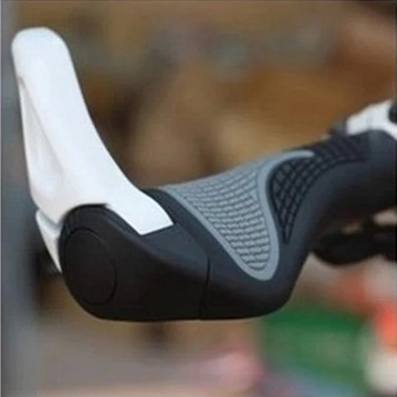 Bike Handlebar Grips Ergonomics Extended Bar Non-slip Rubber Durable