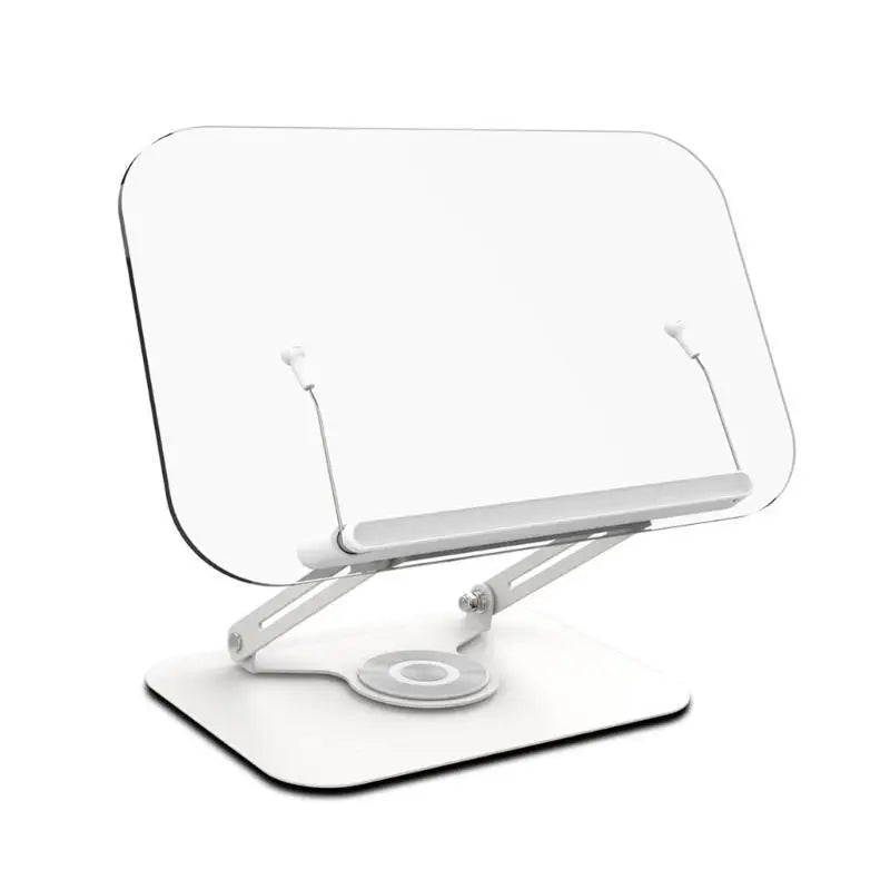 652F Adjustable Acrylic Book Stand Holder 360 Rotatable Option Zpaxo