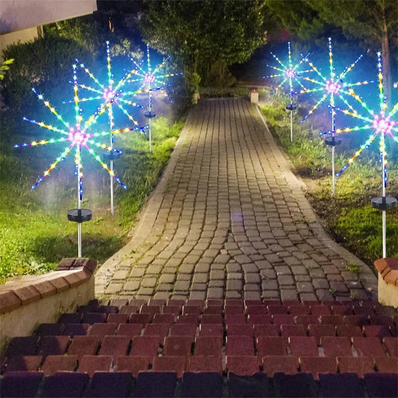 Outdoor Solar Lights Waterproof Decoration Meteor Horse 8 Modes Zpaxo