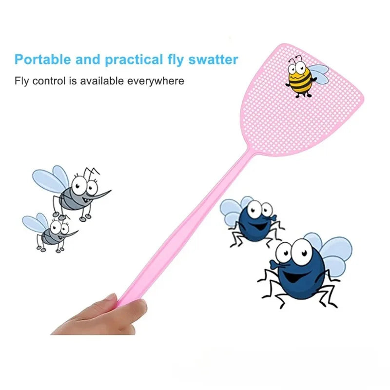 1 Effective Plastic Fly Swatter Lightweight Easy Use Home Kitchen