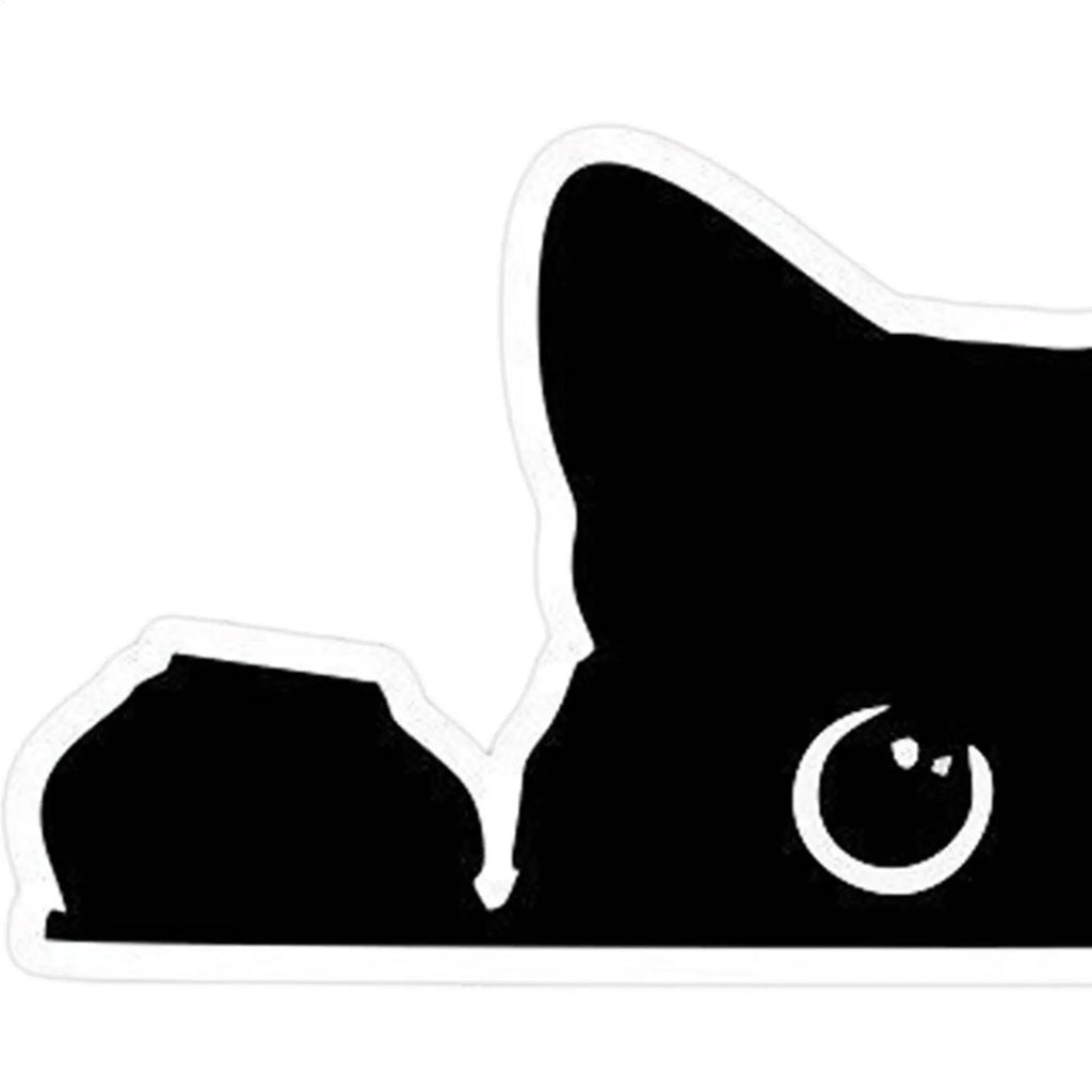 Peeping Cat Car Sticker – Waterproof PVC Vinyl Decal Vinyl Car Decal Zpaxo