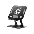 652F Adjustable Foldable Tablets Stand 360 Degree Rotation Double Zpaxo Black CN