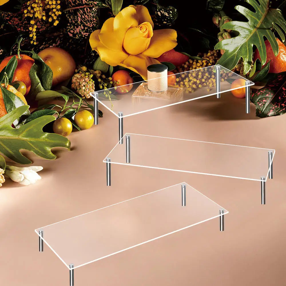 Clear Acrylic Cake Stand & Cupcake Display Riser – 4 Sizes