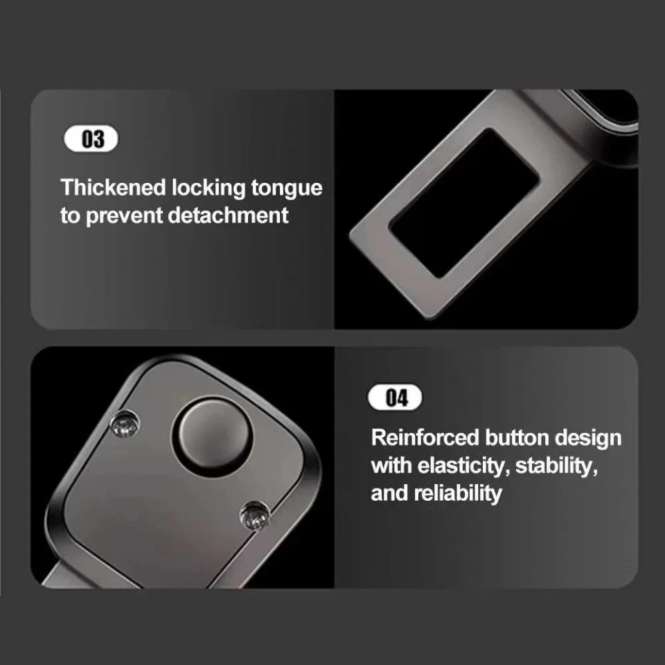 Car Seat Belt Extension Shoulder Strap Button Suitable Interior