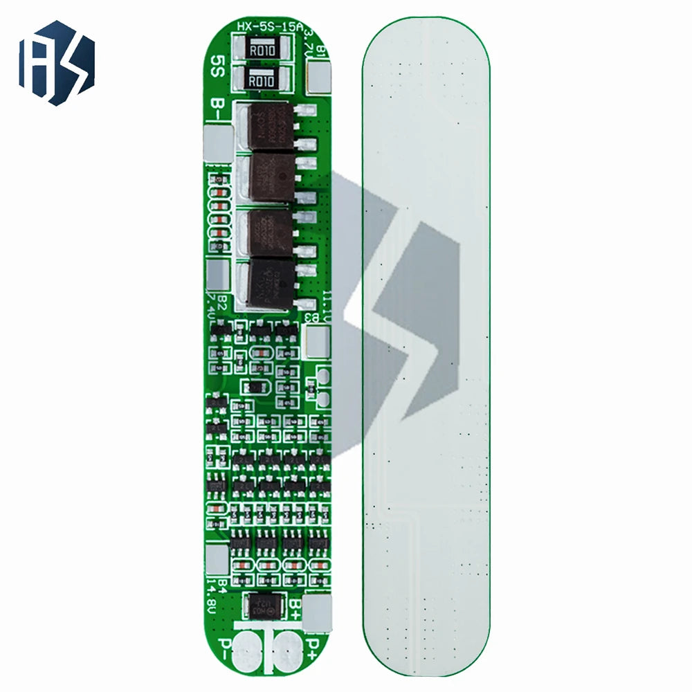 5S 18 5-21V 15A Triple Protection BMS Battery Management Module 18650 Zpaxo