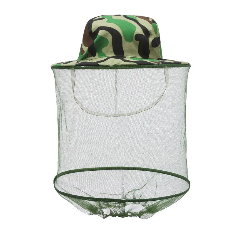 Universal Protective Mask Camouflage Hat Mosquito Veil Outdoor Insect
