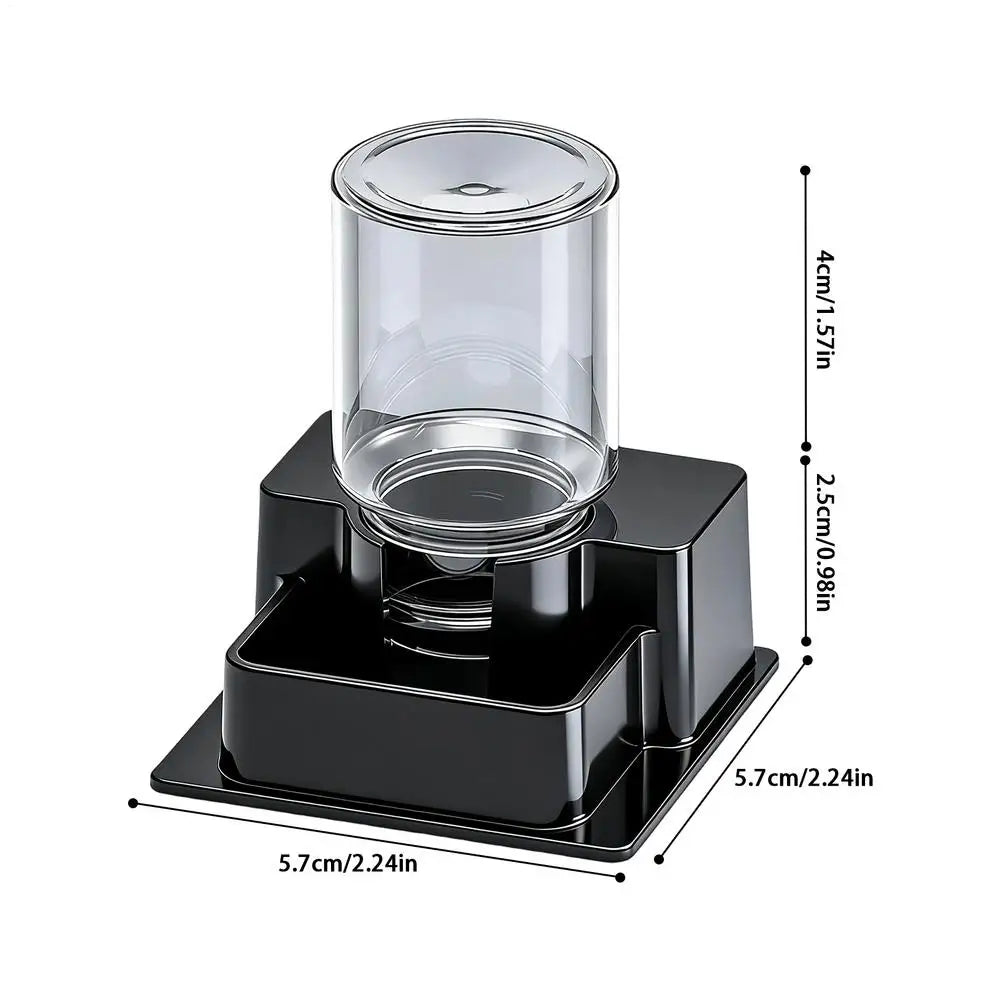 Automatic Reptile Feeder & Water Dispenser – Tortoise Gecko Reptile Water Feeder Zpaxo Black