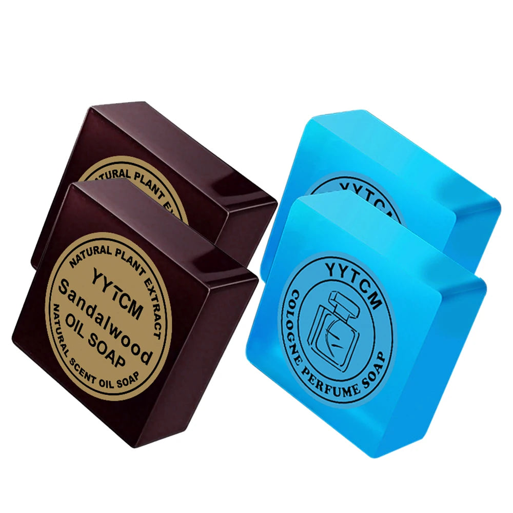 Sandalwood Cologne Soap – Handmade Essential Oil Bar 70g Handmade Bar Soap Zpaxo 4pcs mix