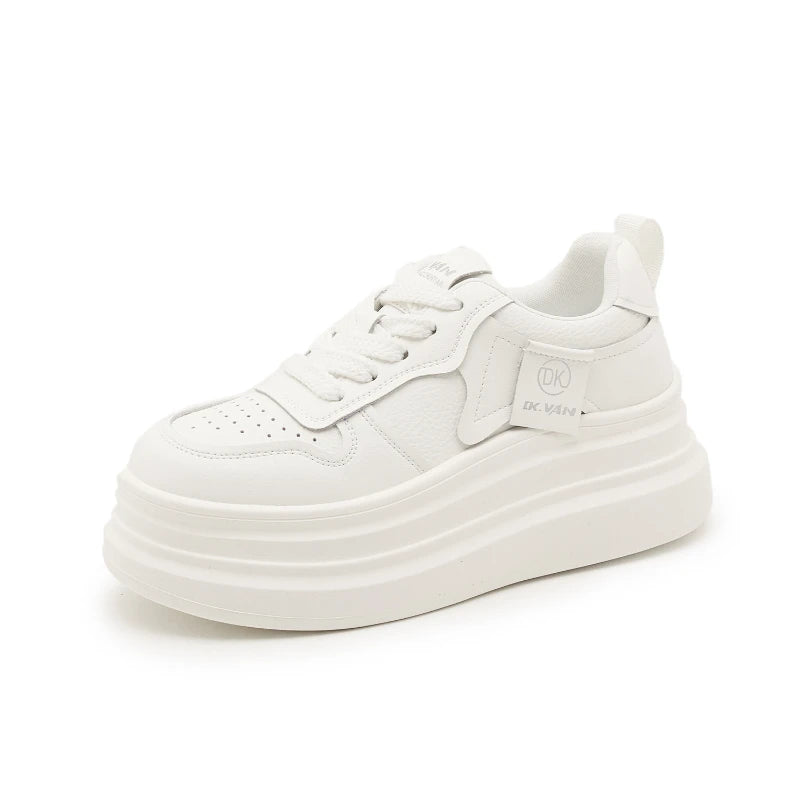 Casual Shoes Women Thick Soles Women's Lightweight Soft Travel Hollow Zpaxo 5587-2 White 35