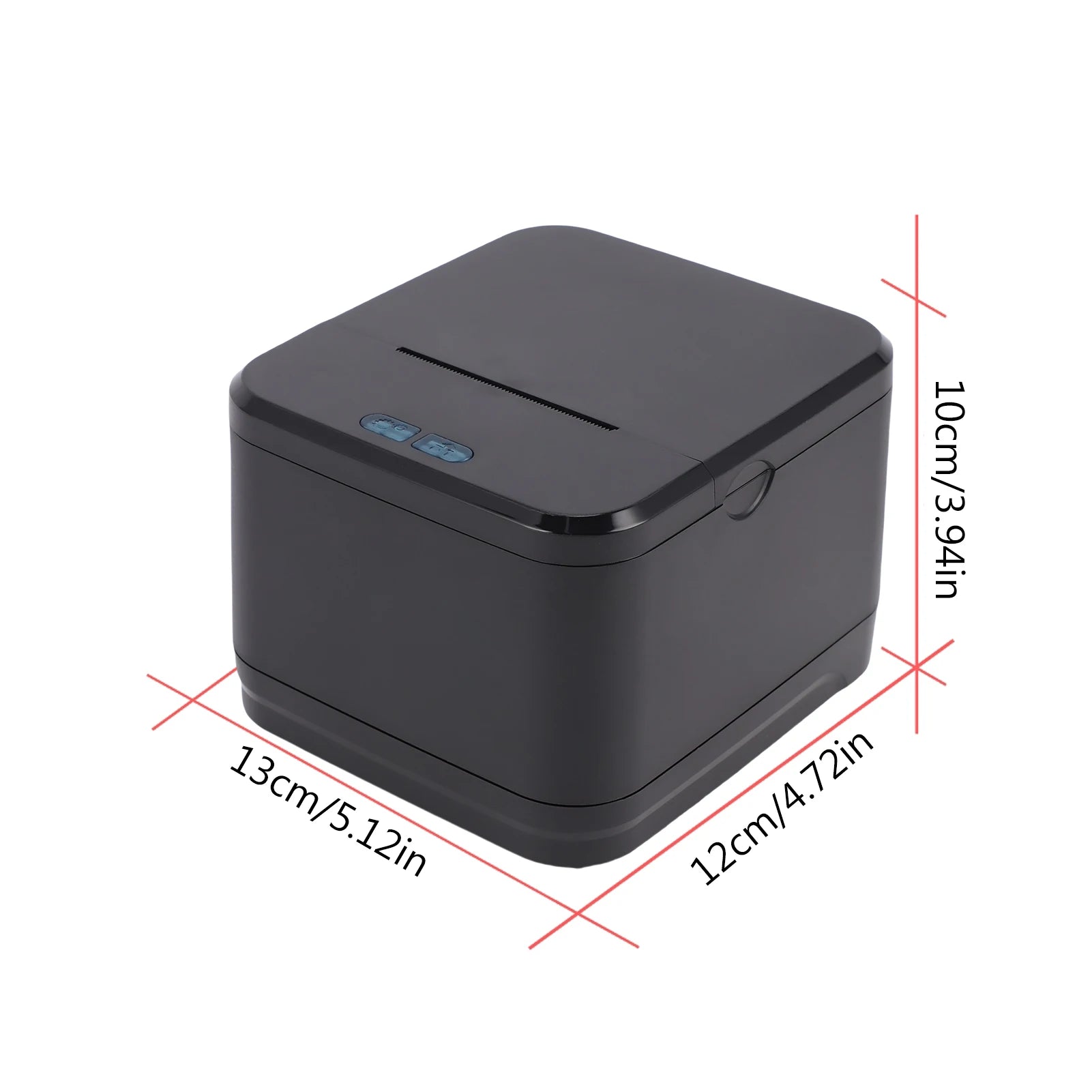 58MM Thermal Receipt Printer Wireless Printing Machine Bluetooth+USB+LAN Interface Compatible with Win Android IOS for Store Zpaxo