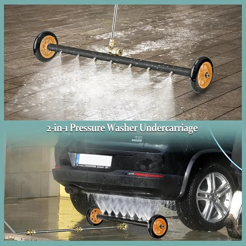 4-Nozzle Undercarriage Cleaner & Pressure Washer Water Broom