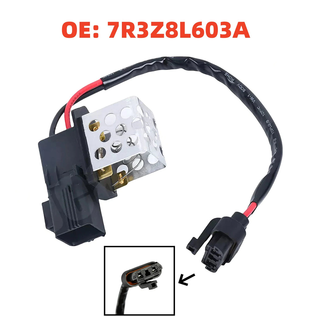 Car Engine Cooling Fan Resistor 7R3Z8L603A Replacement Ford Mustang