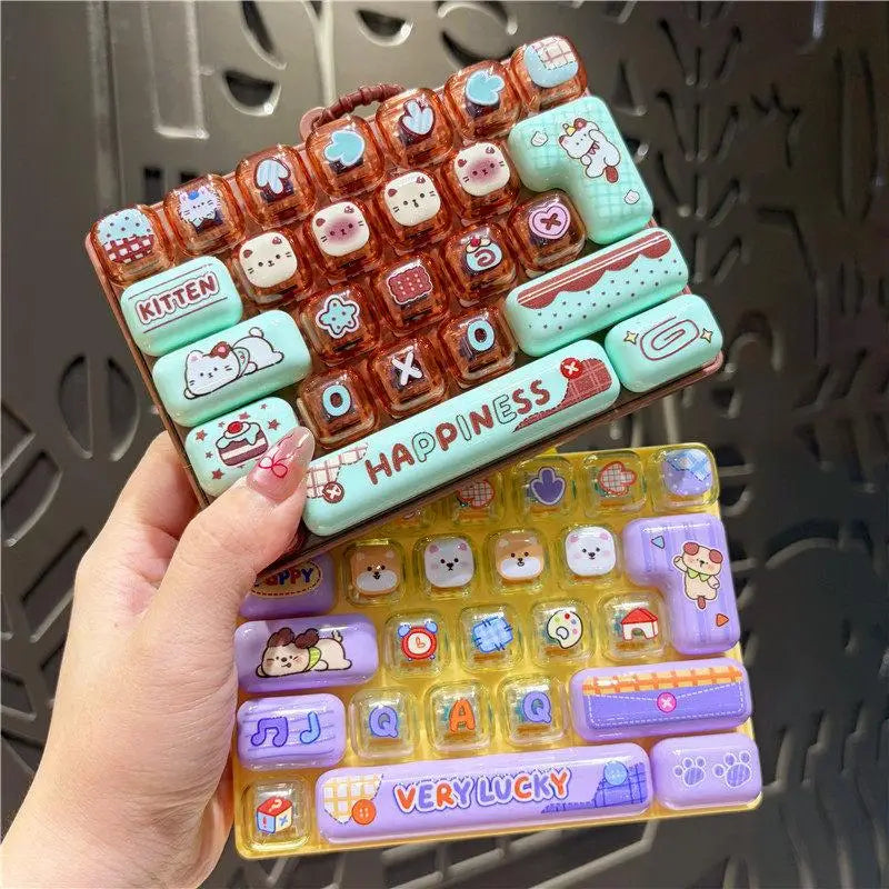 26 Key Cute Fidget Decompression Toy Soft Push Button Creative Bag Zpaxo