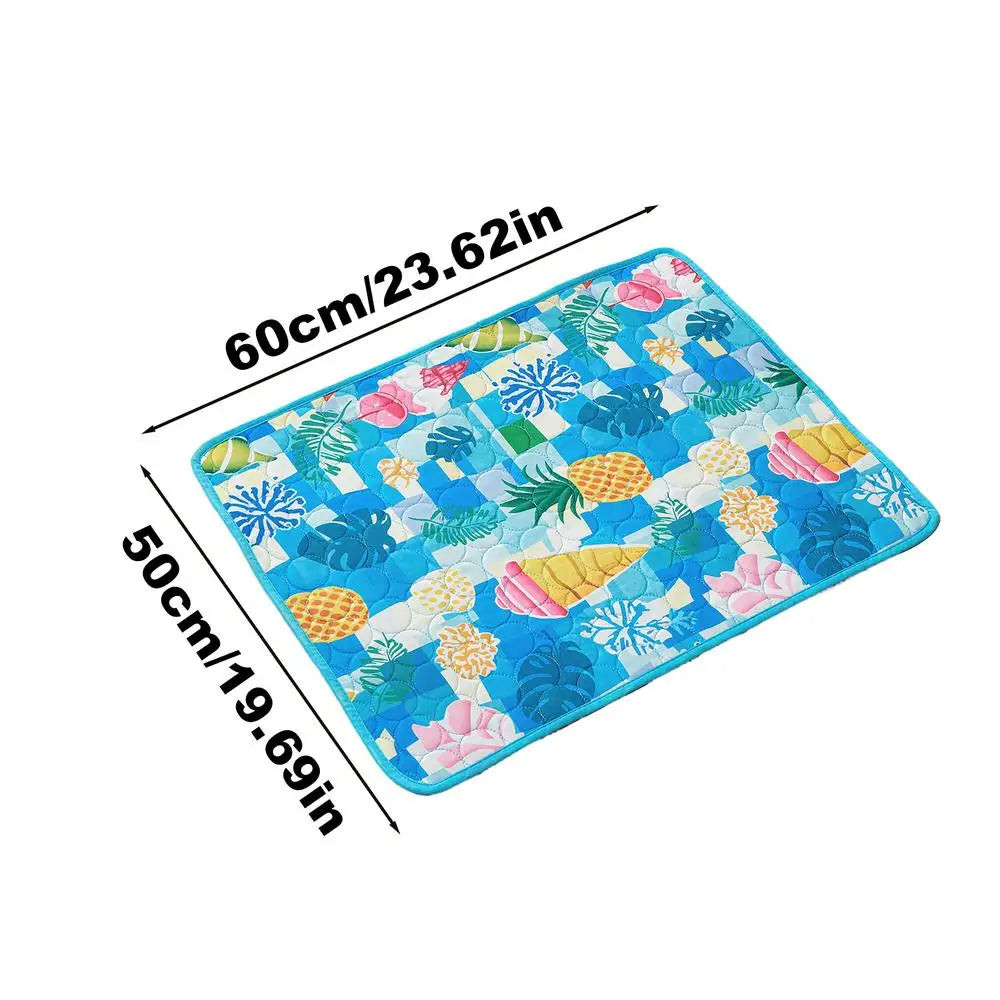 Pet Cooling Mat – Ice Silk Breathable Summer Pad for Dogs & Cats Pet Cooling Mat Zpaxo A