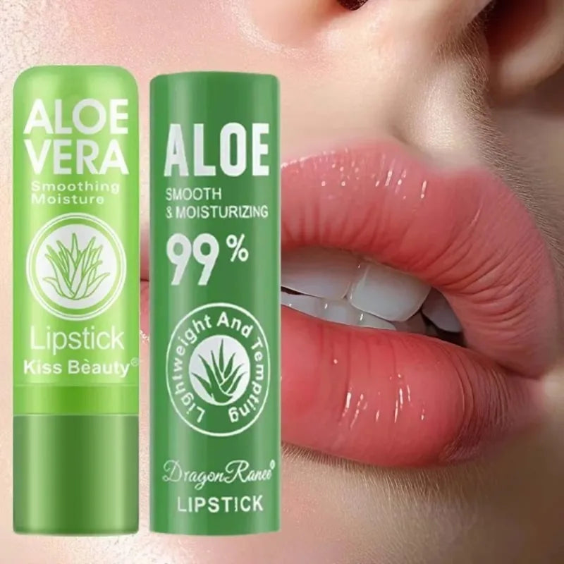 Aloe Vera Moisturizing Lipstick Natural Lasting Temperature Changing Zpaxo 2Pc Mixed Balm
