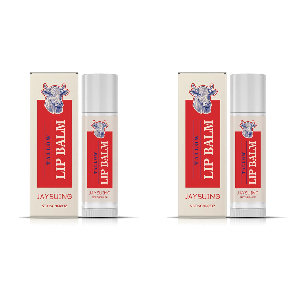 Tallow Lip Balm – Nourishing, Plumping & Hydrating | Jaysuing Lip Balm Zpaxo 2 x 5g Boxed