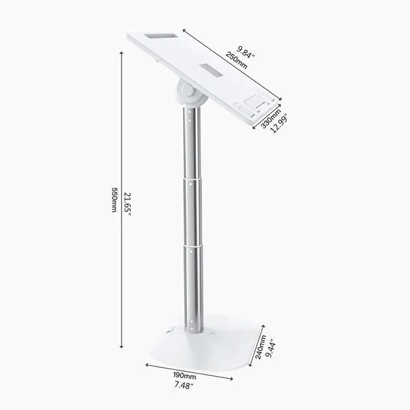 652F Portable Laptop Stand Adjustable Aluminum Holder for 11-17" Laptops ＆ Tablets Zpaxo